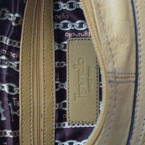 Tignanello Hand bag in mustard - Picture 2 of 9